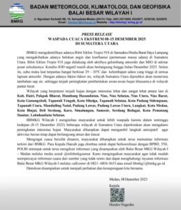 Waspada Cuaca Ekstrem: BMKG Prediksi Intensitas Hujan Meningkat hingga 15 Desember