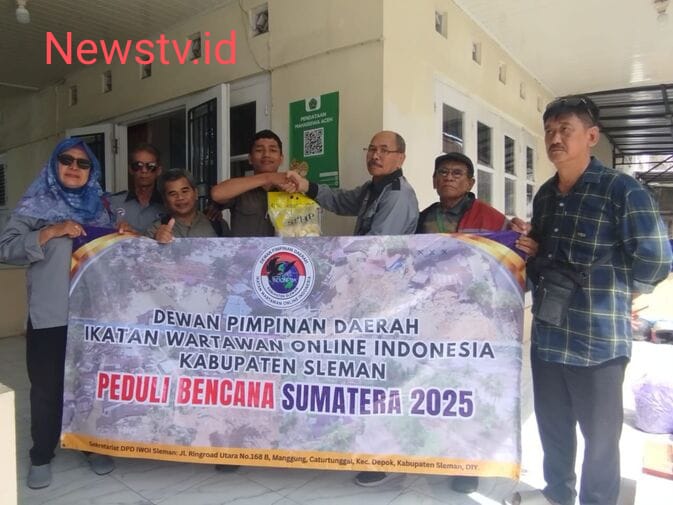 Wartawan Tergabung Dalam IWO Indonesia Sleman Ulurkan Tangan Untuk Korban Bencana Sumatera