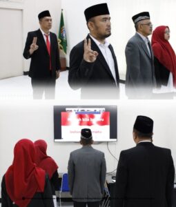 Kantor Pertanahan Kota Padangsidimpuan Ikuti Pengambilan Sumpah MPPD Provinsi Sumatera Utara Tahun 2025