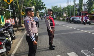 Personel Samapta Perkuat Pengaturan Lalu Lintas, Dukung Terwujudnya Kamseltibcarlantas