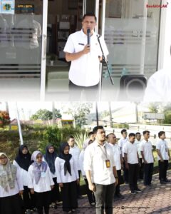 Komitmen Tingkatkan Disiplin dan Pelayanan Publik, Kantor Pertanahan Kota Padangsidimpuan Gelar Apel Pagi