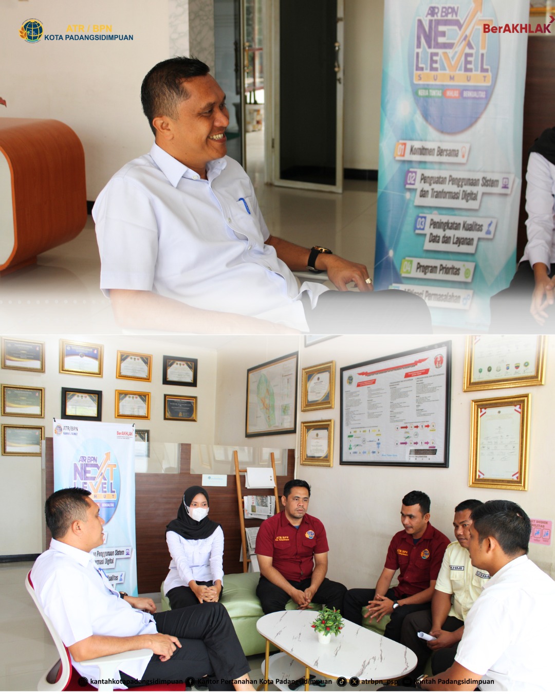 ATR/BPN Padangsidimpuan Tingkatkan Mutu Layanan, Gelar Monitoring dan Evaluasi Petugas Loket dan Pengaduan | NEWS TV Indonesia