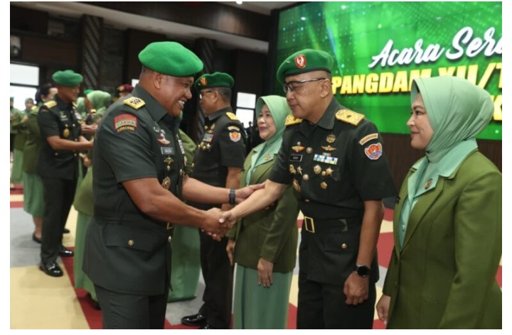 Pangdam XII/Tanjungpura Resmi Berganti, Wakasad Pimpin Sertijab di Mabesad