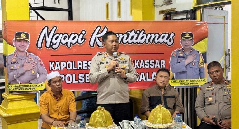 Ngopi Kamtibmas di Tamangapa, Polisi dan Warga Perkuat Sinergi Jaga Keamanan