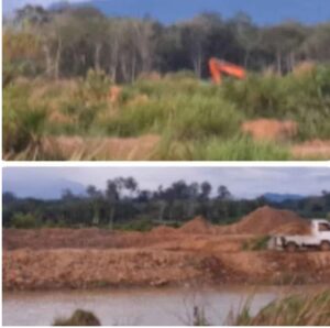 Puluhan Unit Alat Berat Jenis Excavator Operasi Di Pulo Padang Lingga Bayu