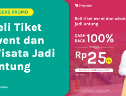 Promo Awal Tahun Cashback Hingga 100K Untuk Tiket GOERS Melalui SpayLater!