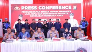 Press Conference Pengungkapan Kasus Kekerasan dan Pencabulan Anak di Gowa