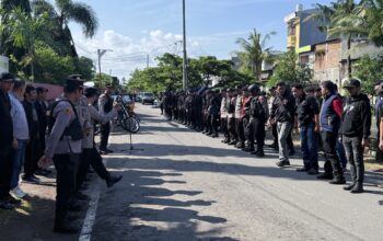 Kapolrestabes Makassar Pimpin Apel Pengamanan Kunjungan Jokowi di Makassar