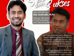 Edi Syafrudin, M.Pd. Resmi Dilantik sebagai Sekdis Dinas Pendidikan Kabupaten Bandung Barat
