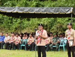 Sekda Madina Buka Jambore Cabang Pramuka Penggalang Tingkat Kabupaten Madina