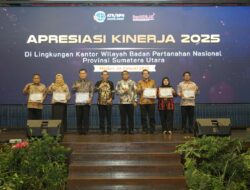 Kantor Pertanahan Tapanuli Selatan Borong Tiga Penghargaan Kinerja Terbaik Tingkat Provinsi Sumut