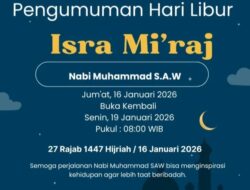 Kantor Pertanahan Kabupaten Padang Lawas Tutup Sementara dalam Rangka Libur Isra Mi’raj Nabi Muhammad SAW