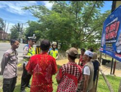 Jaga Kamtibmas Ramadan, Satlantas Polres Gowa Edukasi Warga Desa Pannyangkalang