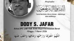 Innalillahi, Ketua DPC LAKI Kubu Raya Dody Sabli Jafar Berpulang, LAKI Jeneponto Sampaikan Belasungkawa