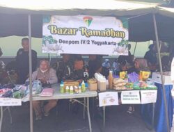 Denpom IV/2 Yogyakarta Gelar Bazar Ramadhan TNI