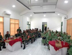 Komandan Denzibang 4/IV Gelar Halal Bihalal