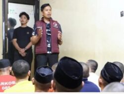 Kasat Narkoba Polres Gowa Iptu Firman Berikan Siraman Rohani kepada Tahanan, Sekaligus Buka Puasa Bersama