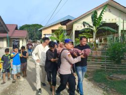 Temuan Mayat Gegerkan Warga, Satpolairud Polres Aceh Timur Lakukan Evakuasi di Sungai Gampong Jawa