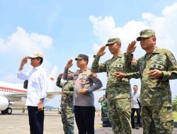 Danlanal Yogyakarta Ikut Sambut Kedatangan Presiden RI di Lanud Adisutjipto