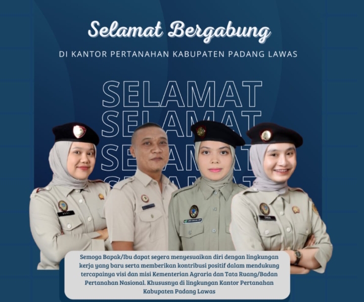 Kantor Pertanahan Kabupaten Padang Lawas Sambut Rekan Baru, Perkuat SDM untuk Pelayanan Pertanahan Berkelas Nasional | Newstv Indonesia