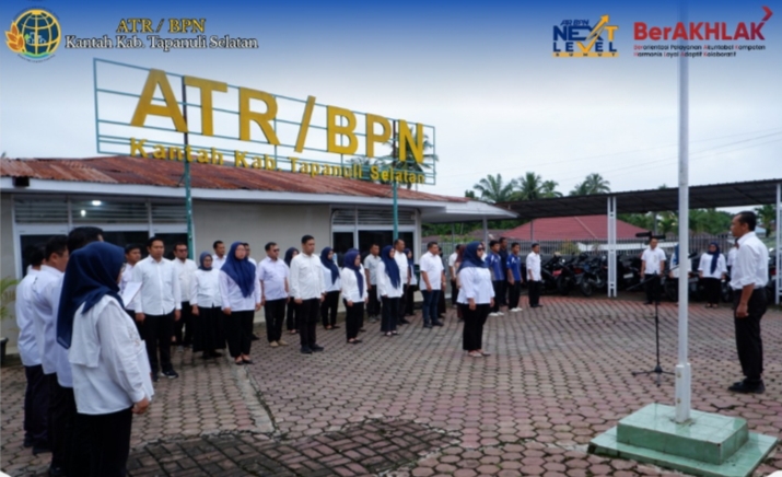 Apel Pagi Kantor Pertanahan Tapanuli Selatan: Perkuat Disiplin dan Profesionalisme Aparatur | Newstv Indonesia