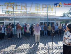 Dorong Pelayanan Prima, Kantor Pertanahan Tapsel Konsisten Gelar Apel Pagi