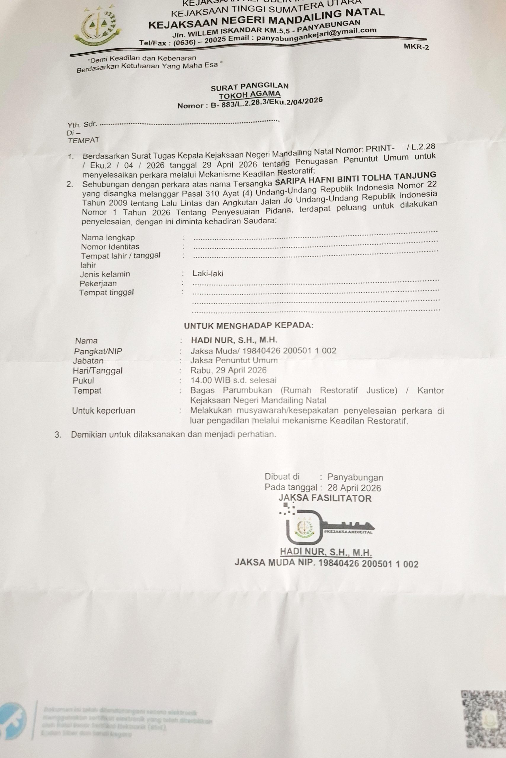 JPU Kejari Madina Ngotot RJ- Kan Kasus Lakalantas, Korban Soroti Jaksa Seolah Pembela | Newstv Indonesia