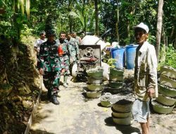 Dansatgas TMMD Reguler 128 Kulon Progo Tinjau Poskotis dan Pekerjaan Fisik