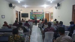 Kapolsek Lendah Penyuluhan Narkoba dan Kamtibmas di Lokasi TMMD Kodim 0731/Kulon Progo