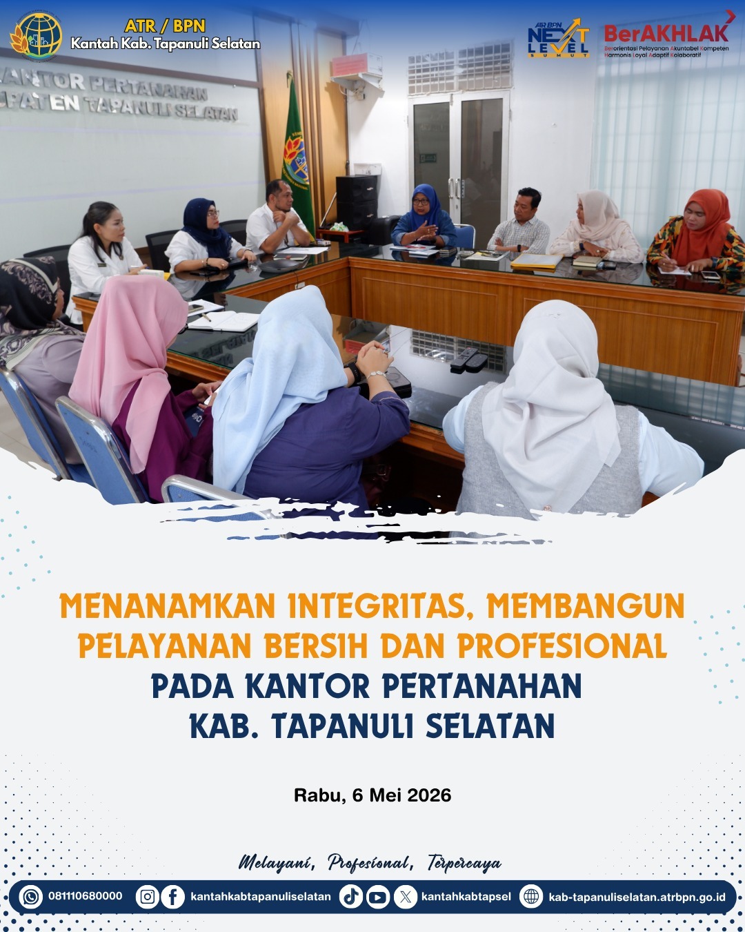 Bangun Pelayanan Pertanahan Bersih dan Transparan, Kantah Tapsel Gandeng PPAT dalam Penguatan Anti Korupsi | Newstv Indonesia