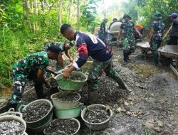 Satgas TMMD Buka Akses Jalan Penghubung Dua Padukuhan Bukti Sinergi Kuat TNI dan Warga