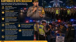 Genk Motor Meresahkan, Kapolrestabes Makassar Turun Langsung Pimpin Patroli, Guna Mengantisipasi Gangguan Kamtibmas di Malam Hari