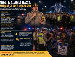 Genk Motor Meresahkan, Kapolrestabes Makassar Turun Langsung Pimpin Patroli, Guna Mengantisipasi Gangguan Kamtibmas di Malam Hari