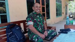 Tak Kenal Libur Nasional, Koptu Tri Staf Teritorial Kodim 0731/Kulon Progo Tetap Tugas Piket Poskotis TMMD