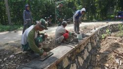 Progres Pembuatan Talud Jalan Kwarakan Capai 99 Persen