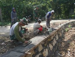 Progres Pembuatan Talud Jalan Kwarakan Capai 99 Persen
