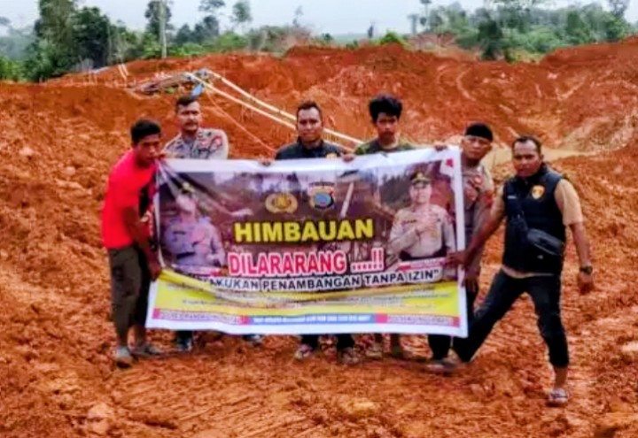 Polsek Lingga Bayu Tinjau Area Bekas Tambang, Ingatkan Sangsi Denda 100 Miliar | Newstv Indonesia