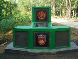 Tugu TMMD Ke-128 Kodim 0731/Kulon Progo Menjadi Penanda TMMD di Kalurahan Sidorejo Lendah