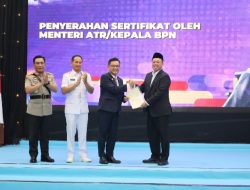 Serahkan Sertipikat Hak Pakai untuk Lemhannas RI, Menteri Nusron: Perkuat Kepastian Hukum Aset Negara