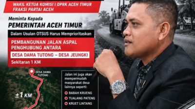 DPRK Aceh Timur Desak Pemkab Prioritaskan Jalan Dama Tutong–Jeungki Lewat Dana Otsus | Newstv Indonesia