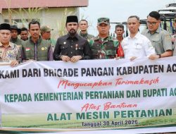 Bupati Al-Farlaky Bagi Alsintan Untuk Brigade Pangan