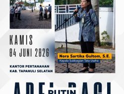 Bangun Budaya Kerja BerAKHLAK, Kantah Tapanuli Selatan Konsisten Gelar Apel Pagi