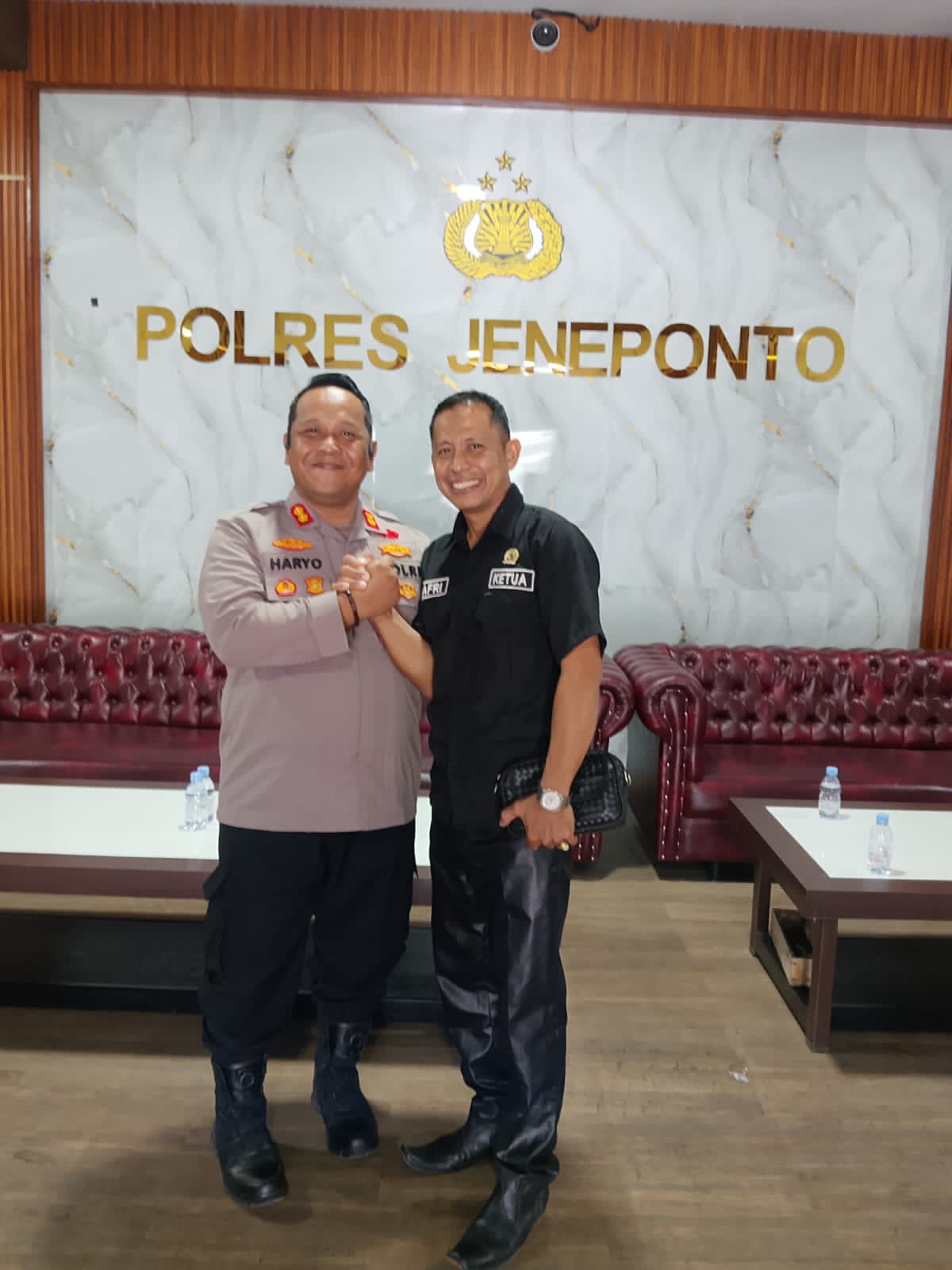 Ketua DPC LAKI Jeneponto Perkuat Sinergitas dengan Polres Jeneponto. | Newstv Indonesia