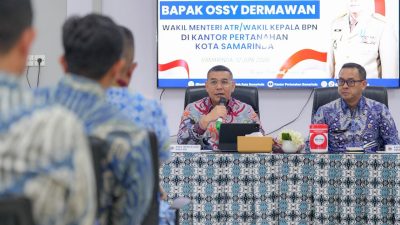 Berikan Pengarahan di Kantah Kota Samarinda, Wamen Ossy: ATR/BPN Harus Jadi Solusi Atas Pembangunan di Kalimantan Timur | Newstv Indonesia