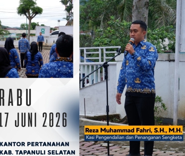 Bangun Budaya Kerja BerAKHLAK, Kantah Tapsel Gelar Apel Pagi Bersama Seluruh Pegawai | Newstv Indonesia