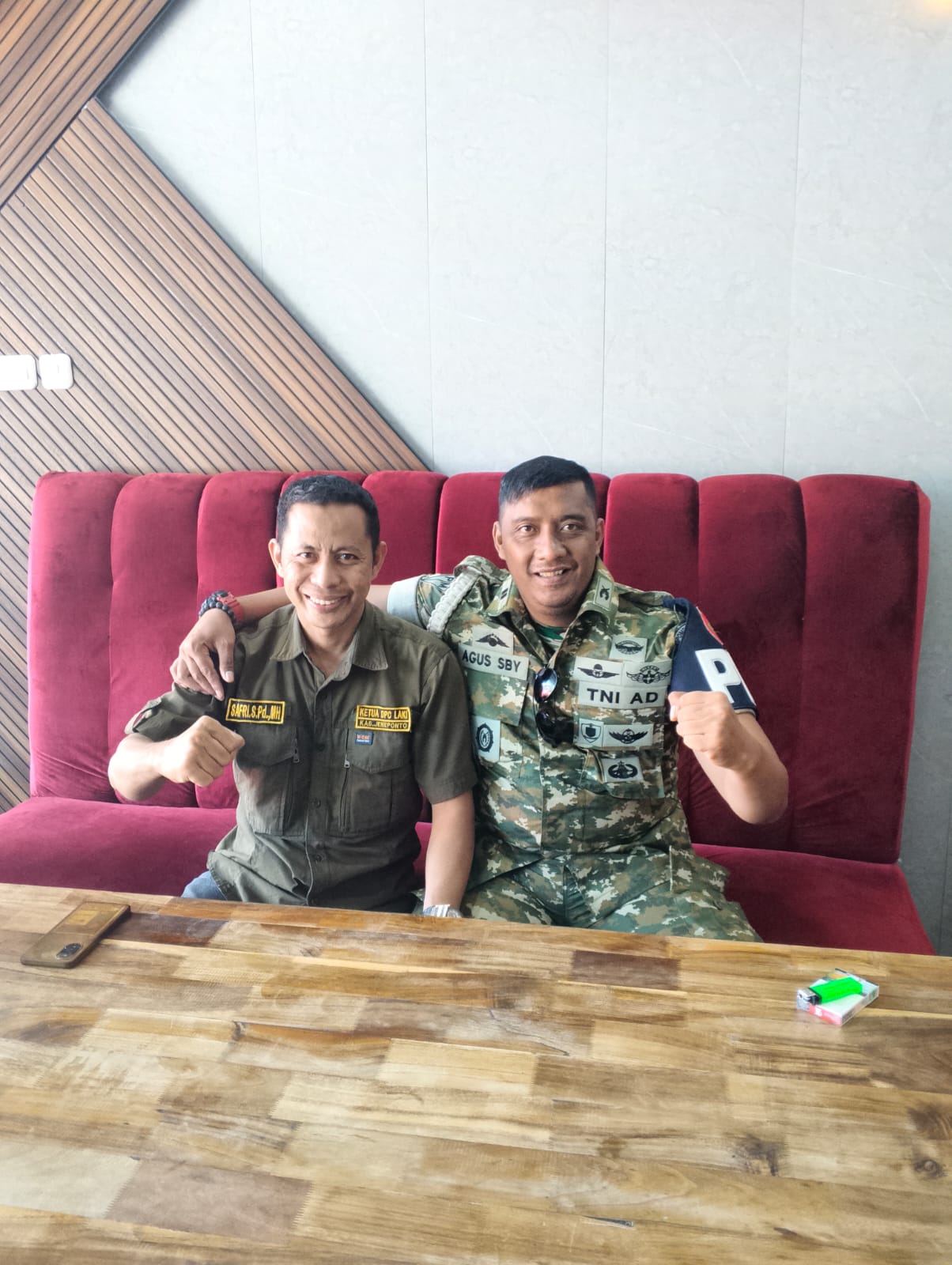 Ketua DPC LAKI Kabupaten Jeneponto Jalin Silaturahmi Bersama Dansubdenpom Bantaeng Lettu Cpm Agus SBY | Newstv Indonesia