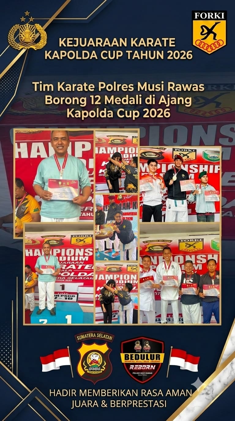 Torehkan Prestasi Gemilang Tim Karate Polres Musi Rawas Borong 12 Medali di Ajang Kapolda Cup 2026 | Newstv Indonesia