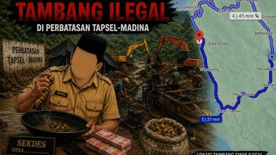 Dugaan Insiden di Tambang Emas Ilegal Perbatasan Tapsel Madina: Sekdes Pintu Padang Jae IJP Bungkam saat Dikonfirmasi | Newstv Indonesia