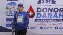 GERAKAN LANGIT BIRU INDONESIA ASRI, DPC Demokrat Tolitoli Gelar Bakti Sosial Donor Darah