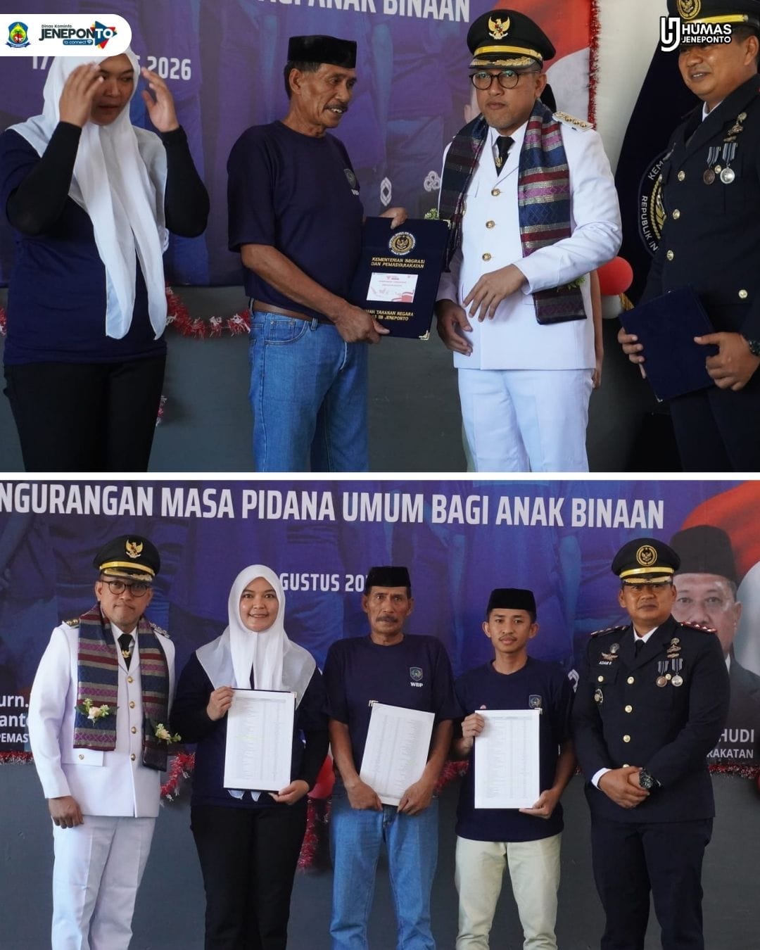 Bupati Jeneponto Hadiri Penyerahan Remisi di Rutan Kelas IIB Jeneponto | Newstv Indonesia
